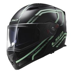 Jual Helm LS2 FF324 Metro Evo Firefly Matt Black Light modular ringan