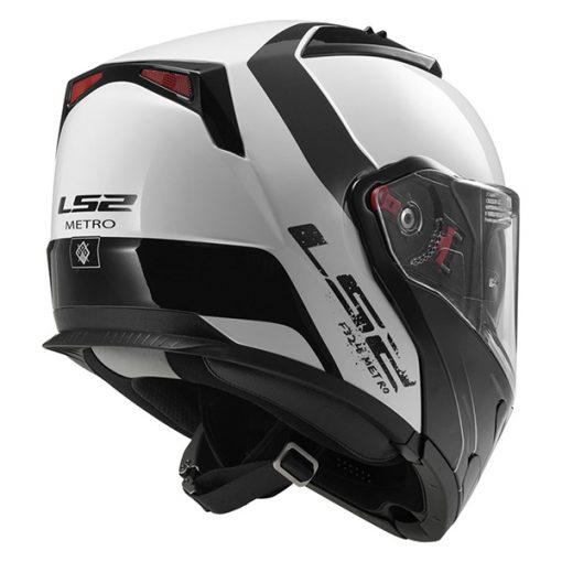 Helm LS2 FF324 Metro Rapid White Black