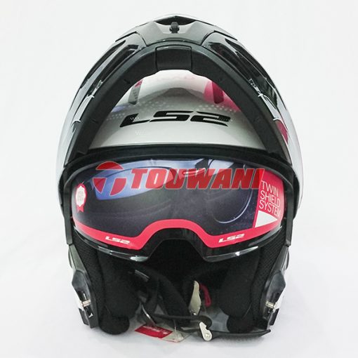 Helm LS2 FF324 Metro Rapid White Black