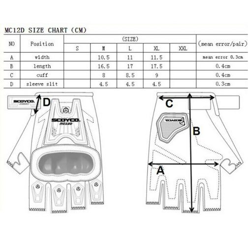Sarung Tangan Scoyco MC12D Pendek - Image 8