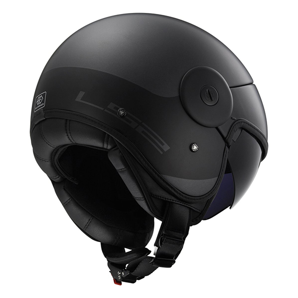 Helm LS2 OF597 Cabrio HPFC VIA Matt Titanium Black