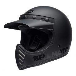 Helm Bell Moto-3 Classic Matte Gloss Blackout