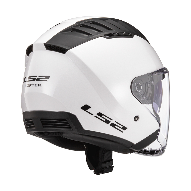 LS2 Copter Solid White