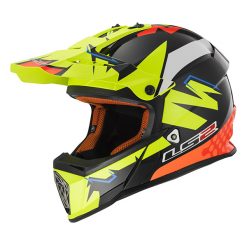 Helm LS2 MX437 Fast Volt Black Yellow Orange