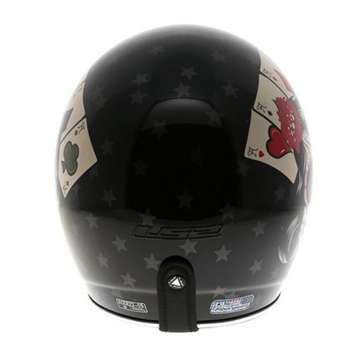 Helm LS2 OF583 Bobber Tattoo Black