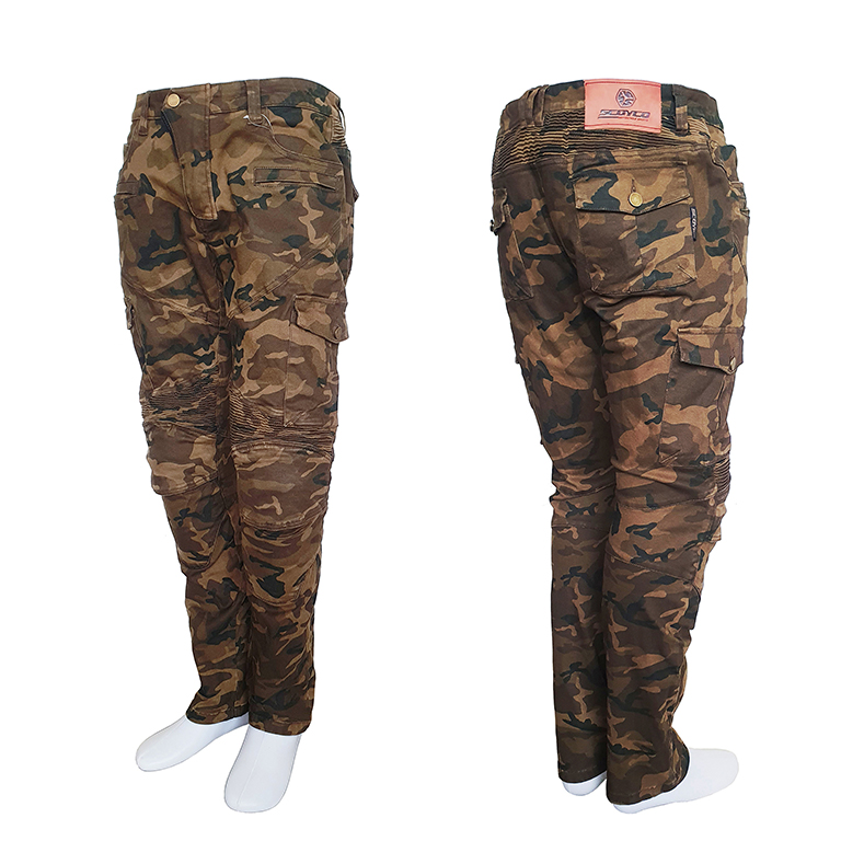 Jual Celana Motor Scoyco P043 Camo Protector Riding Pants