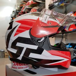 Helm LS2 FF353 Rapid Grid White Red