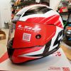 Helm LS2 FF353 Rapid Grid White Red