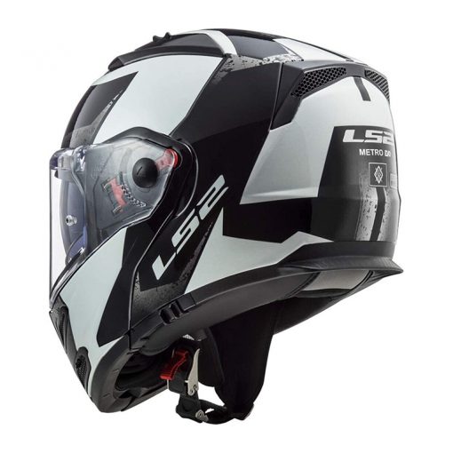 Helm LS2 FF324 Metro Evo Sub White Black