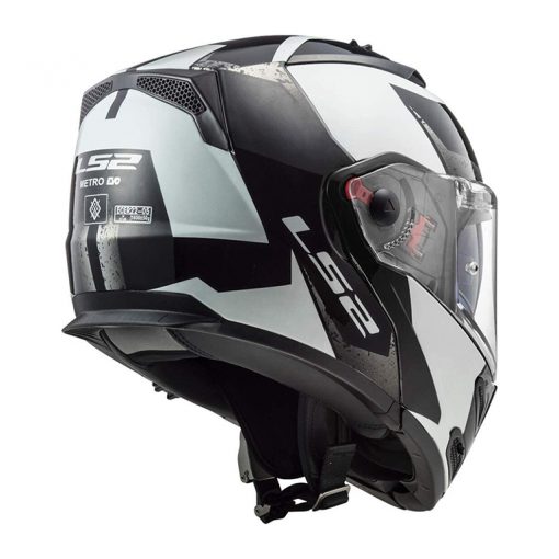 Helm LS2 FF324 Metro Evo Sub White Black