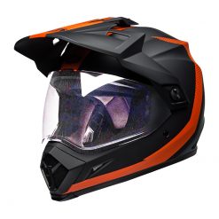 Helm Bell MX-9 Adventure Switchback Matte Black Orange
