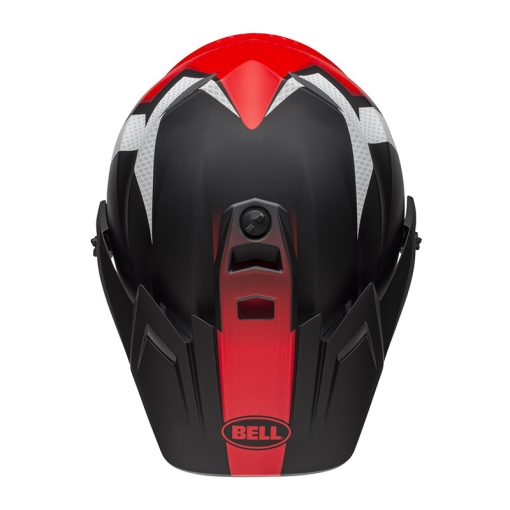 Helm Bell MX-9 Adventure Switchback Matte Black red White