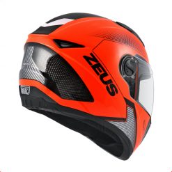 Jual Helm Zeus ZS-811 Fluo Orange AL6 Black